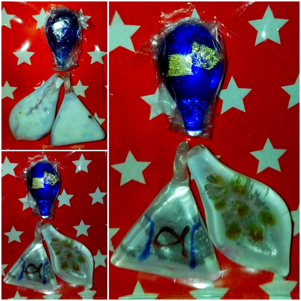 Murano glass pendants